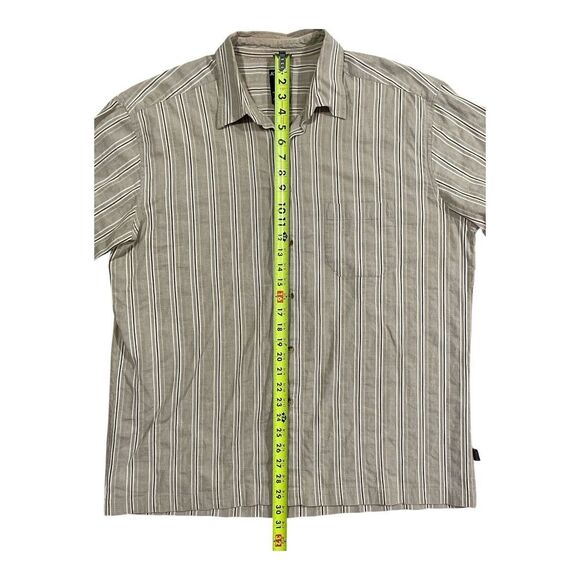 Men's Kuhl XXL Striped Athletik Fit Hiking Fishing Outdoor Short Sleeve Shirt - Picture 3 of 9